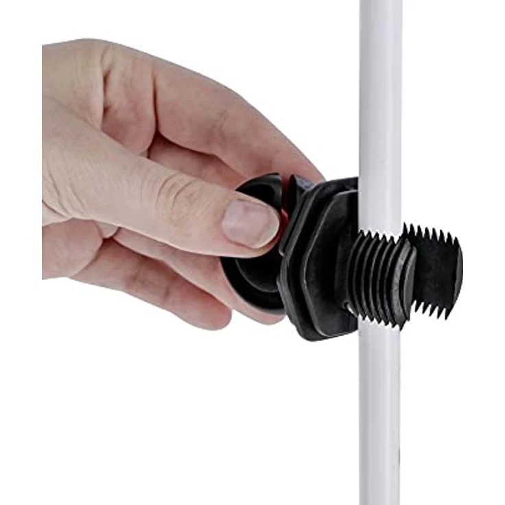 Kerbl 445595 Vario Classic Ringisolator für Metall- oder Kunststoffpfähle von 7 bis 19 mm Durchmesser, 10 Stück – Bild 2