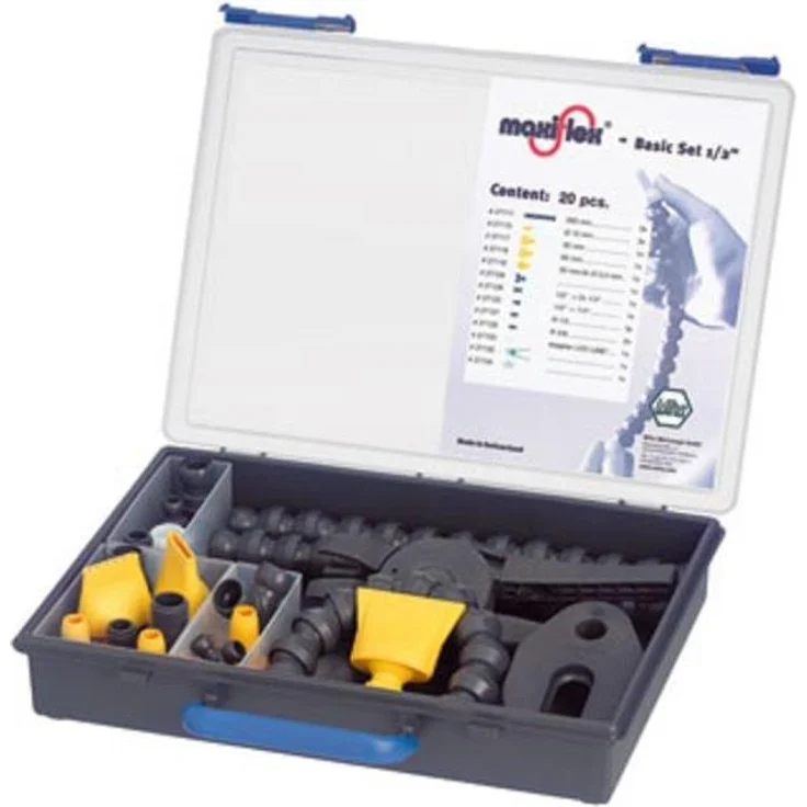 Wiha Werkzeugkoffer MAXIFLEX Basis-Set, 1/2 System, chemisch resistent, 12,7 mm Innendurchmesser, bis 6 bar Druck