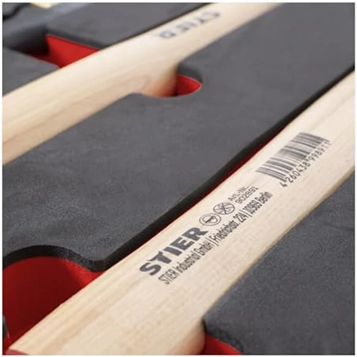 Stier Universal-Werkzeugsatz 18-teilig mit Weichschaumeinlage (EVA), inkl. rückschlagfreiem Schonhammer und 4-teiligem Sicherungsringzangensatz – Bild 7