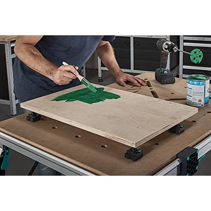 wolfcraft Spannbacken mit Lackierspitzen I 6166000 I Helfer zum Fixieren und Bearbeiten von Werkstücken an allen Tischen mit 20-mm-Bohrungen – Bild 2