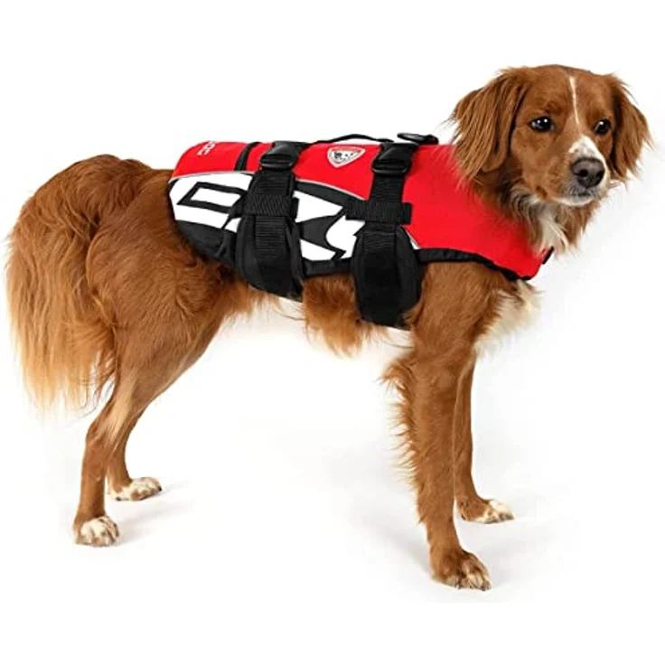 EzyDog Life Jacket M, Hundeschwimmweste für Hunde 18-27 kg, gelb mit verstellbaren Trägern und ergonomischer Passform – Bild 3