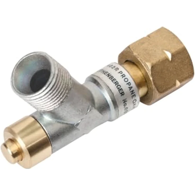ROTHENBERGER Propan Schlauchbruchsicherung 035925E | Sicherheitseinrichtung mit 2 x G 3/8“, L-DVGW-geprüft, Montage am Regler – Bild 1