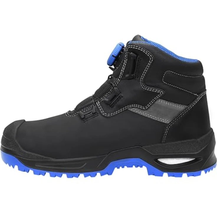 ELTEN Sicherheitsstiefel STEFANO XXSG BOA® black-blue Mid ESD S3, Gr. 45, rutschfeste PU/PU Sohle, atmungsaktives Textilfutter, EN ISO 20345:2022 zertifiziert – Bild 4