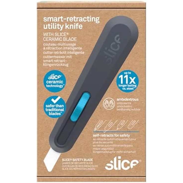 SLICE Cuttermesser Slice 10558, Teppichmesser mit smart-retract und keramischer Klinge, minimiertes Verletzungsrisiko – Bild 7
