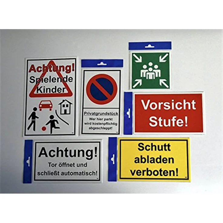 carstyling XXL Warn-, Hinweis- und Verbotsschild Wer hier parkt wird angezeigt und kostenpflichtig abgeschleppt! 200 x 300 mm PST-Kunststoff, weiß – Bild 3
