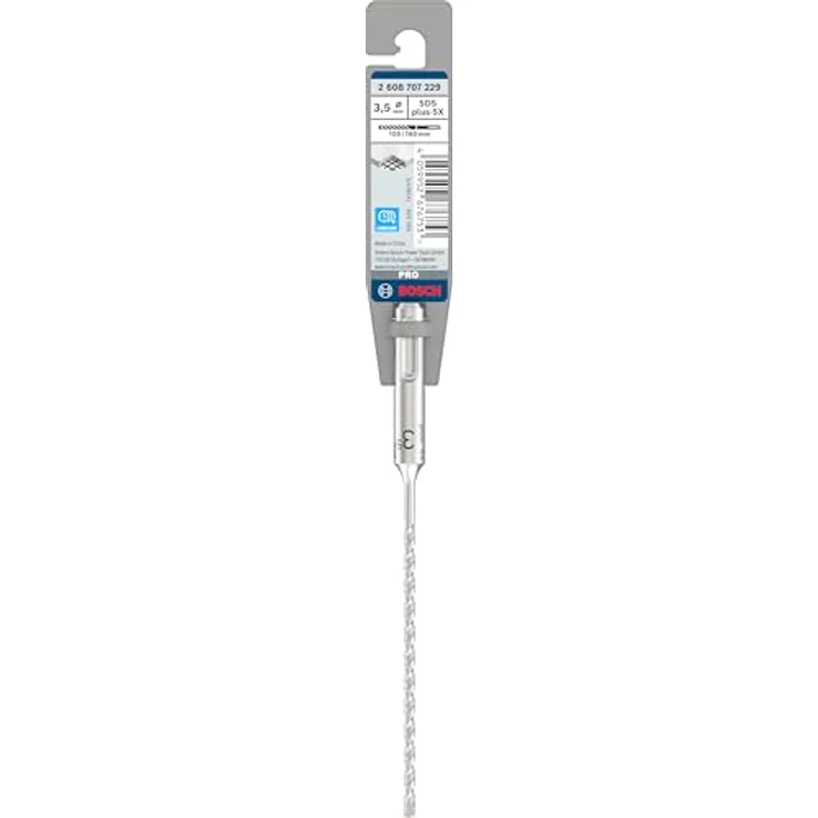 Bosch PRO SDS plus-5X Hammerbohrer für Stahlbeton und Beton, Ø 3,50 mm, lange Lebensdauer, 3,5×100×160 mm – Bild 2