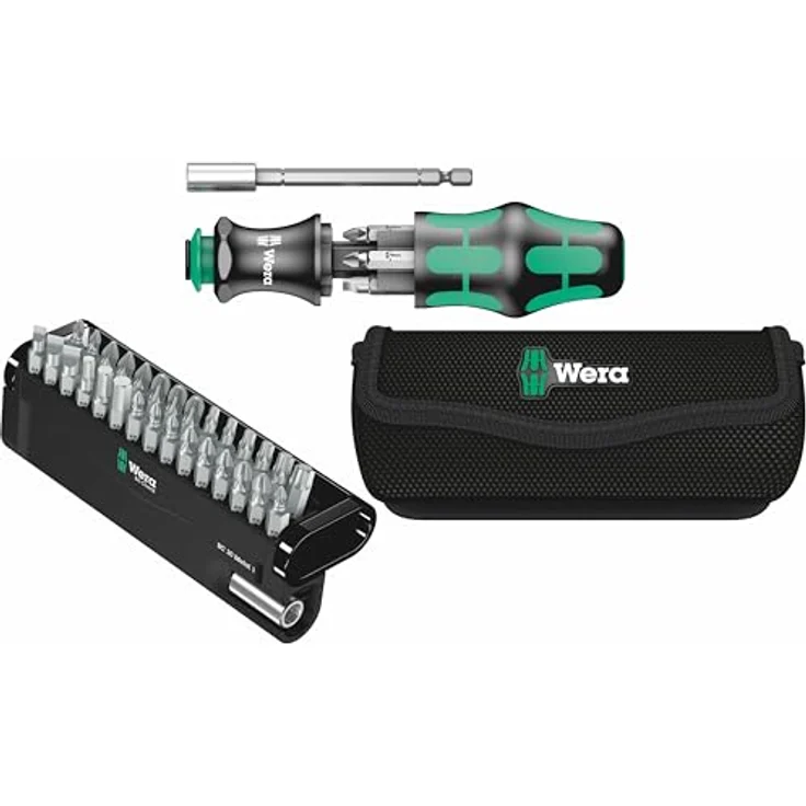 Wera Kraftform Kompakt 28 + Bit-Check 30 Metal 1, 36-teilig, ergonomisches Werkzeug-Set mit zähharten Bits und Universalhalter – Bild 1