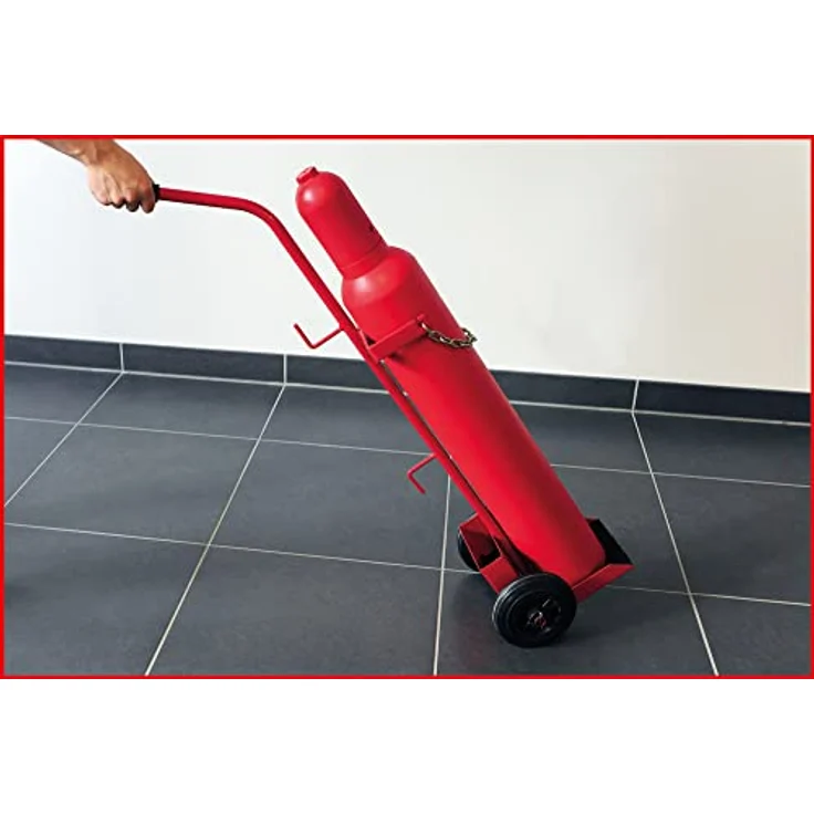 KS Tools Sackkarre, Flaschenwagen mit Stahlrohrkonstruktion und Sicherungskette – Bild 5