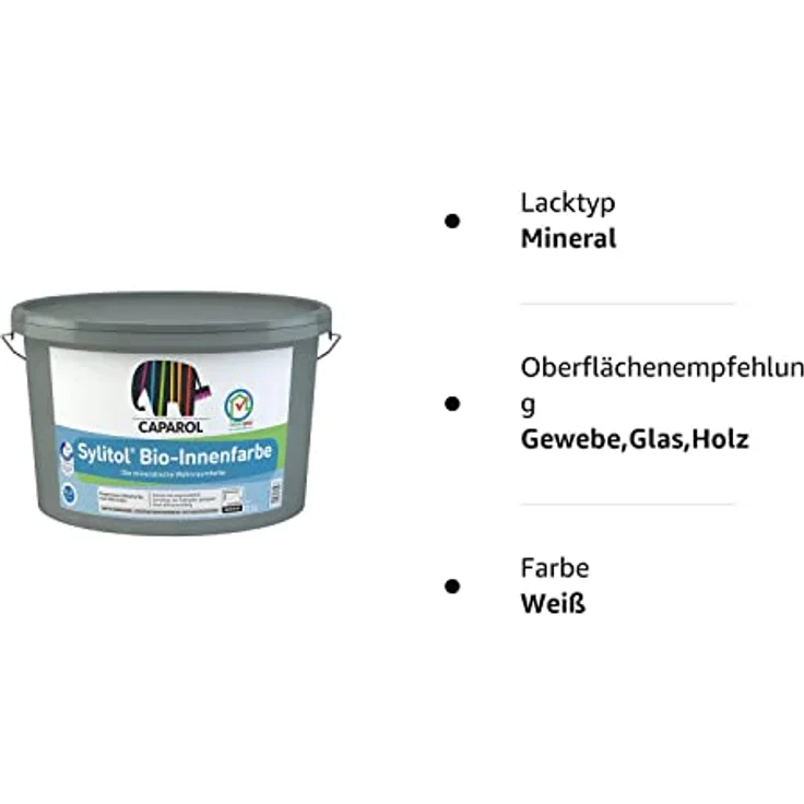 Caparol Sylitol Bio Mineral Innenfarbe weiss 12,500 L – Bild 3