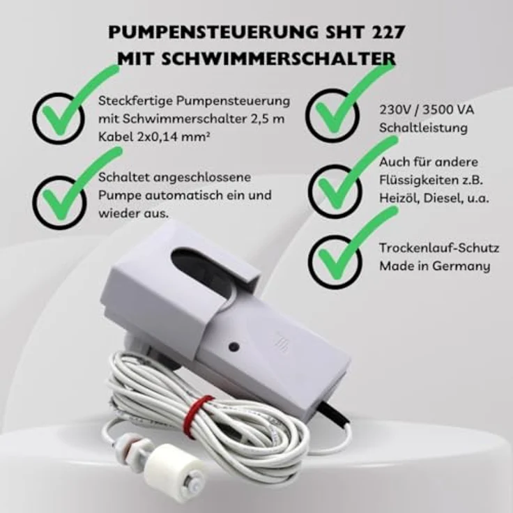 Schabus Elektrotechnik Schabus 300227 Pumpensteuerung SHT 227, telegrau – Bild 2