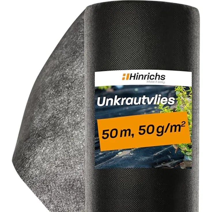 ILP GmbH Hinrichs 50m Gartenvlies Unkrautvlies Wasserdurchlässig 50m