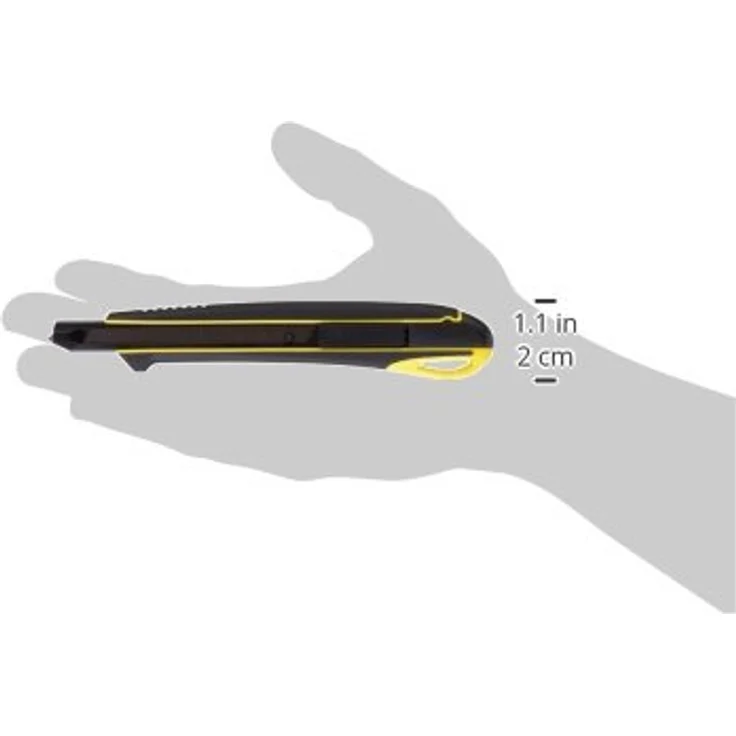 Tajima Cutter 9 mm, Extra Harte Klingenführung und Razar Black Klinge mit Taste, 2K-Griff, 1 Stück, TAJ-11678 – Bild 8
