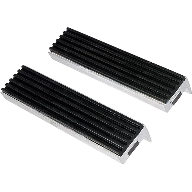 BGS 3044 | Schraubstock-Schutzbacken | 2-tlg. | Aluminium | Breite 125 mm | mit Magnet | Alu | Schonbacken – Bild 3