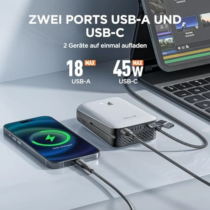 Litheli U20 20V/2.0Ah Akku-Heckenschere, 51 cm Schnittlänge, Farbe: Bunt – Bild 7