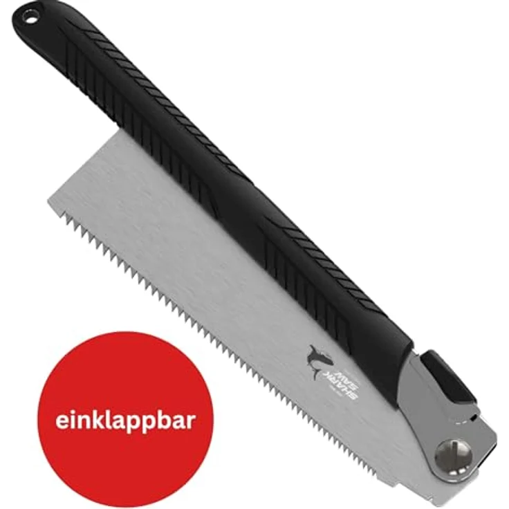 FAMEX 5523 Profi Japansäge Ryoba, 240mm Karbonstahl, zweiseitig fein/grob, 7-9/17 TPI, klappbar, Zugsäge für präzise Schnitte – Bild 4