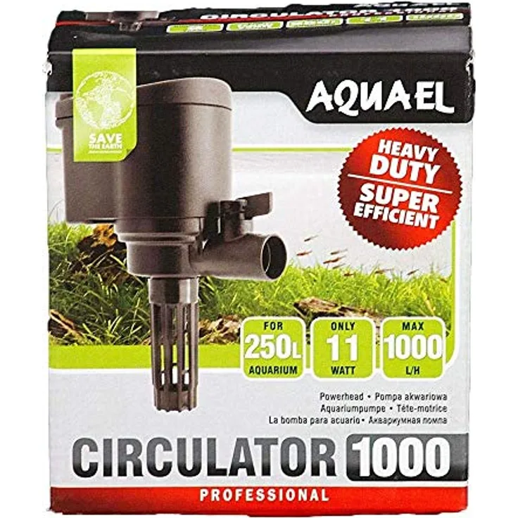 Aquael Pumpe Circulator 1000 N Schwarz 1 Stück (1er Pack)