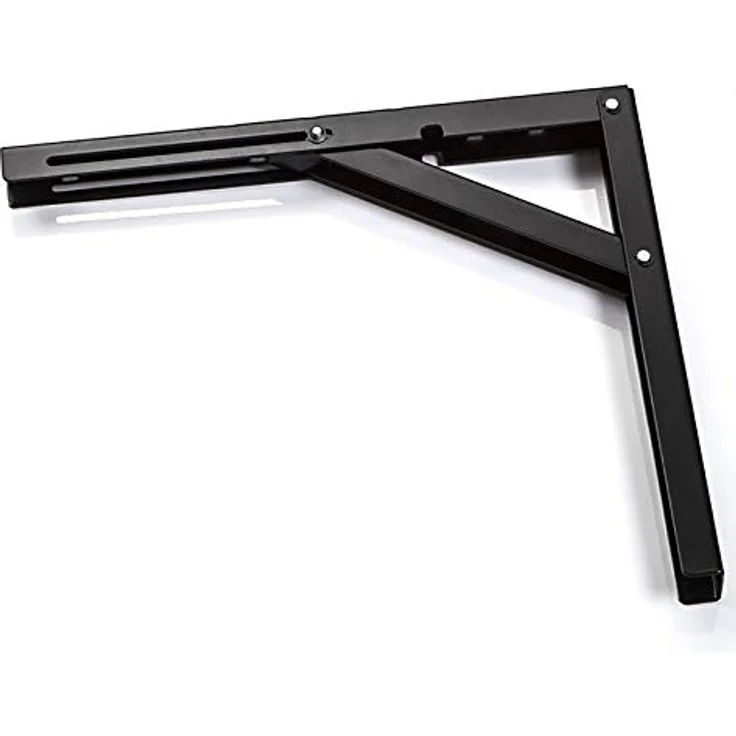 So-tech - Klappkonsole 200 x 160 mm schwarz Tragkraft 120 kg (pro Paar) – Bild 3
