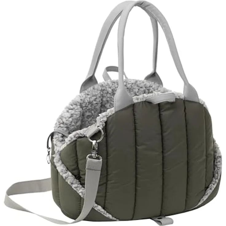 DOGGY Hundetasche Sea Shell, Tragetuch, Tragetasche, Höhenverstellbar, Oliv