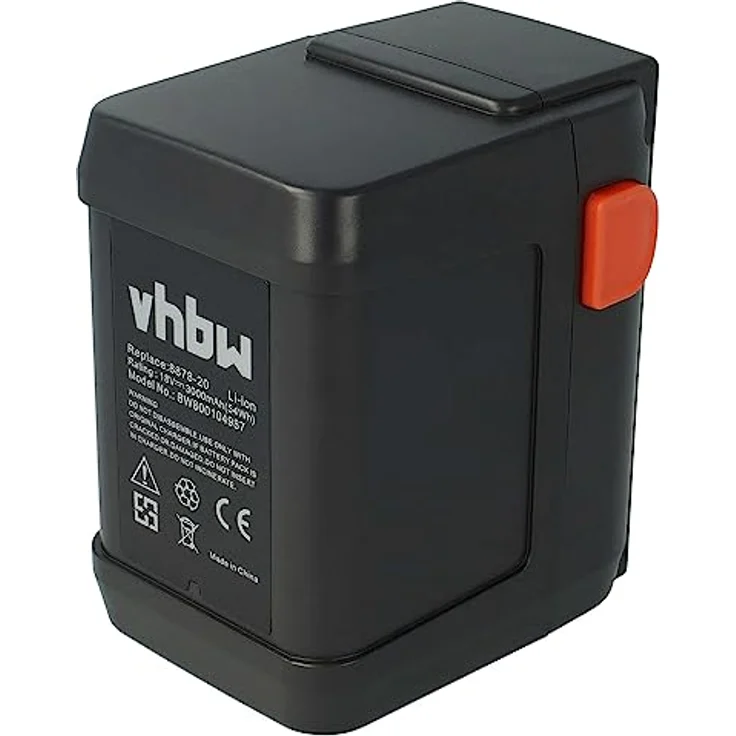 vhbw Akku passend für Gardena Turbotrimmer AccuCut 400 Li & AccuCut 450 Li, 8840, 8841 ersetzt 8835, 8835-20, 8839, 8839-20 - (Li-Ion, 3000mAh, 18V) – Bild 2