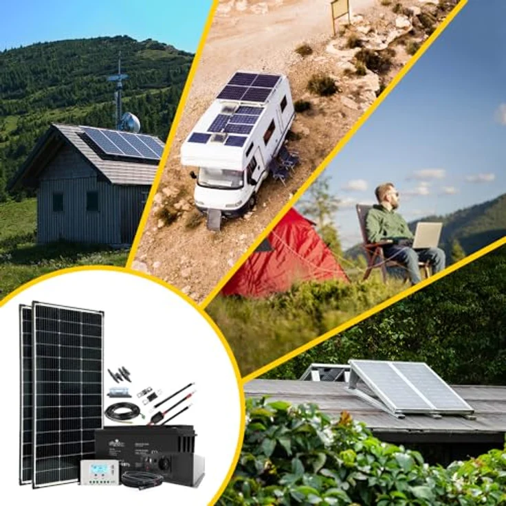 Offgridtec Autark XL-Master 300W Solaranlage - 1500W AC Leistung 154Ah AGM Akku in Schwarz – Bild 4
