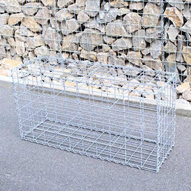 Gabione Steingabionen Steinkorb 100x50x30 cm Gabionenwand Drahtkorb Säule Säulen – Bild 2