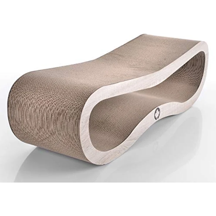 CanadianCat Company | Kratzbrett Orbit | Natur | Kratzmöbel, Lounge für Katzen | Kratzpappe + Katzenminze | ca. 84 x 24 x 23cm – Bild 5