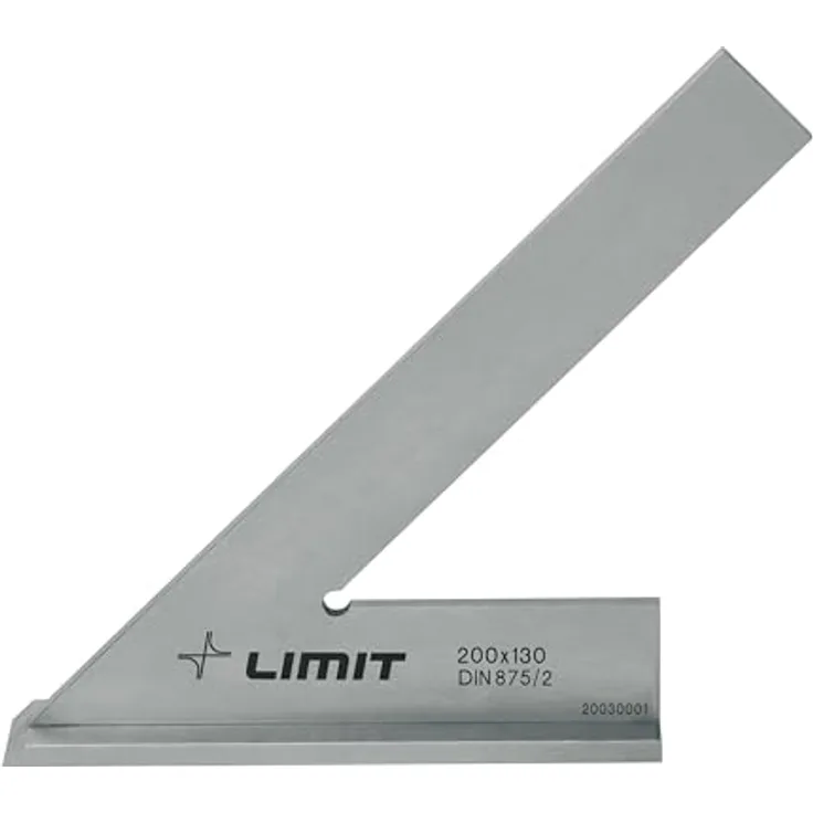 Limit Geodreieck mit 45°-Winkel, 200 x 130 mm, robust und langlebig für präzise Winkelmessung