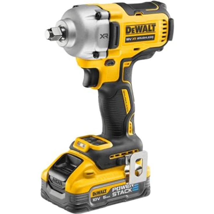 DEWALT DCF891H2T-QW Schlagschrauber 18V 2 Batterien 5Ah Powerstack 1/2" 812Nm, Hochwertige Qualität, Einfache Bedienung, Langlebigkeit, Robustheit, Haltbarkeit, Schwarz – Bild 2