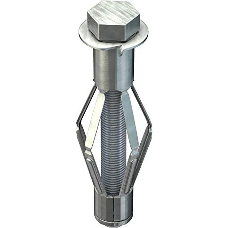TOX Metall-Hohlraumdübel Acrobat M8 x 55 mm verzinkt, für Befestigungen in Gipskartonplatten, 25 Stück, 035101171 – Bild 3