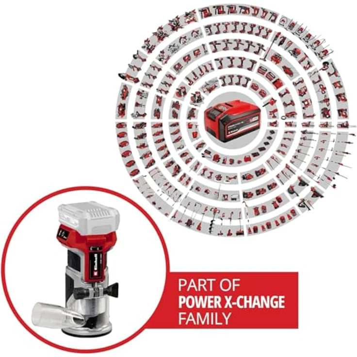 Einhell Professional Akku-Kantenfräse TP-ET 18 Li BL-Solo Power X-Change, Brushless-Motor, ohne Akku & Ladegerät – Bild 2