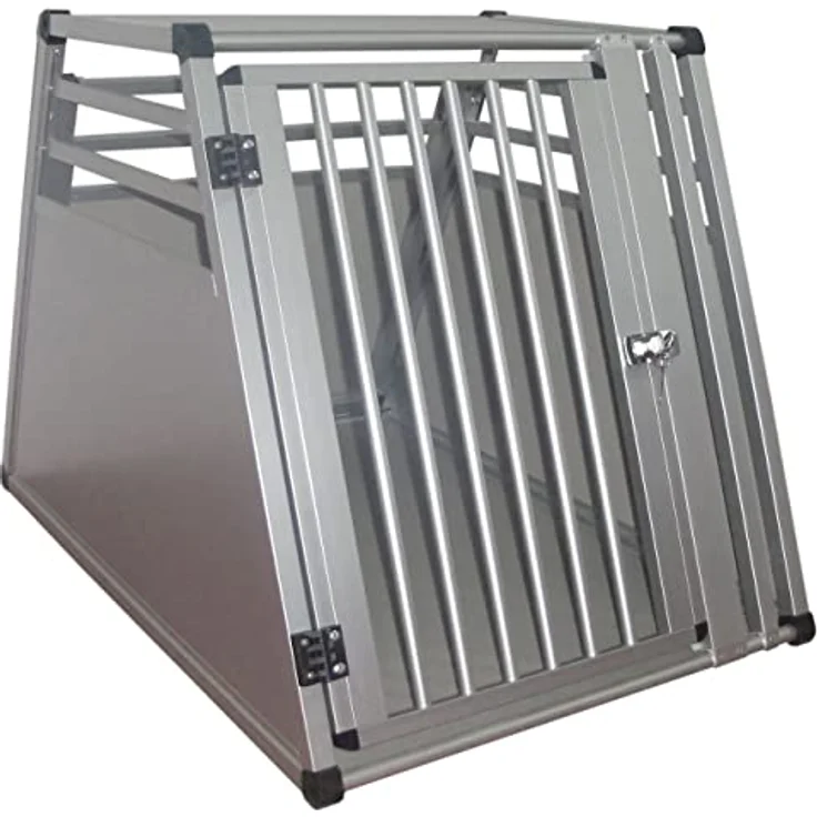TrendLine Hundetransportbox Alu, für Hunde, Maße: 82 x 65 x 66 cm – Bild 2