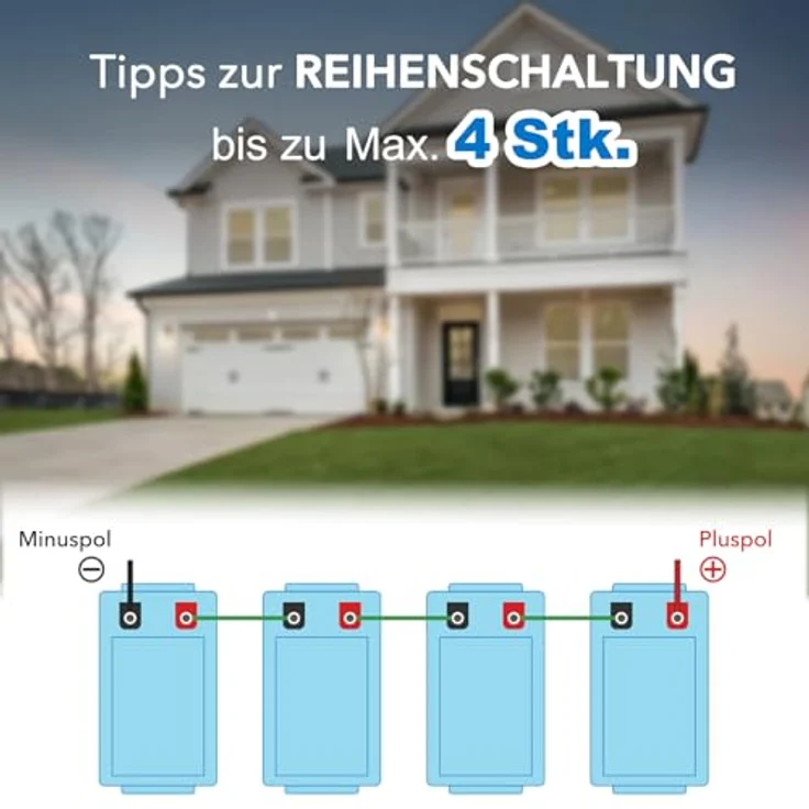 EPEVER® Lithium Batterie 12,8V 150Ah, mit integriertem BMS, Selbstheizung unter 0°C, A-Klasse LiFePO4-Zellen, 0% MwSt. – Bild 5