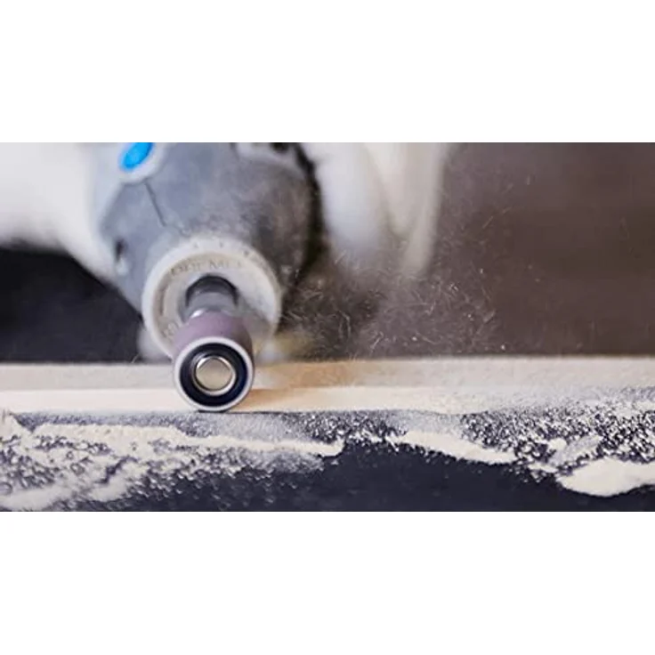 Dremel 408 Schleifband (Zubehörsatz für Multifuntionswerkzeug mit 6 Schleifbänder 13mm, Körnung 60 zum Gestalten und Ebnen von Holz, Kunststoff, Fiberglas etc.) – Bild 5