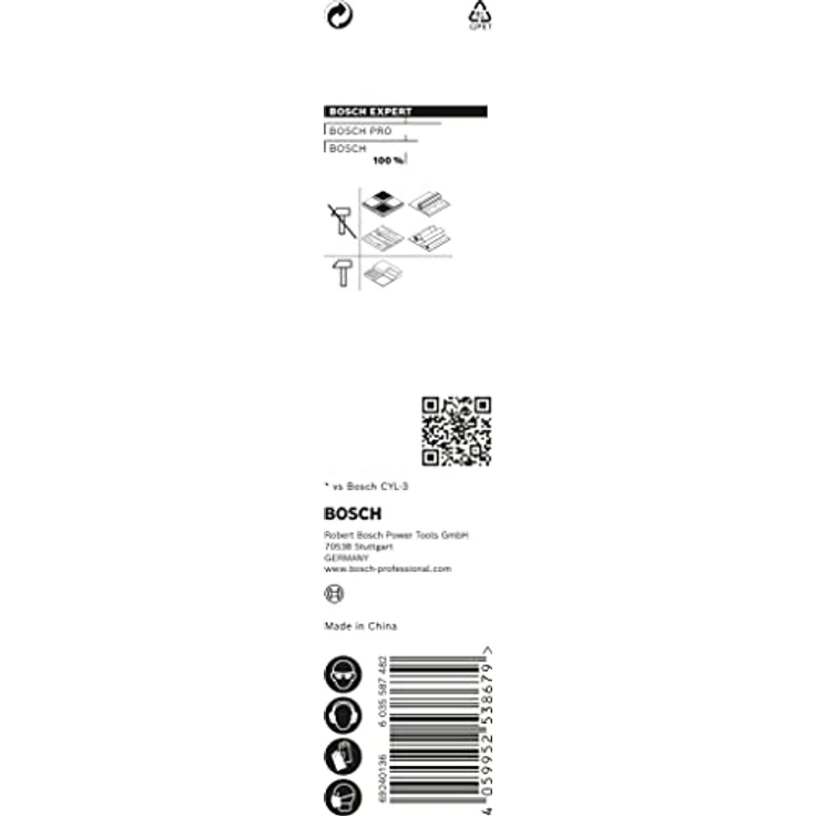 Bosch - Accessories expert HEX-9 2608900574, Mehrzweckbohrer 6 mm, Gesamtlänge 100 mm, Sechskantschaft für präzises Bohren in verschiedenen Materialien – Bild 4