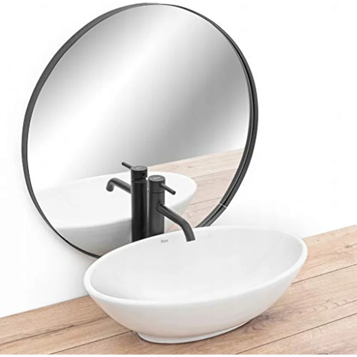 Rea Pamela Countertop Washbasin 53cm White - Oval Shape, High Gloss Finish, Ceramika Sanitarna – Bild 2