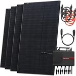 Solarway Balkonkraftwerk 2000W Komplettset mit Envertech Wechselrichter - Flachdach Halterung, ideal für maximale Power.