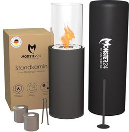 Monster24 runder freistehender Bio-Ethanol Stand-Kamin