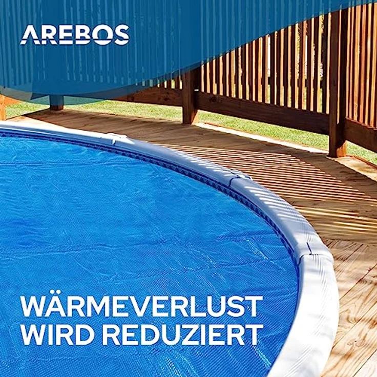 AREBOS Solarfolie Pool rund, 5m - Blau – Bild 6