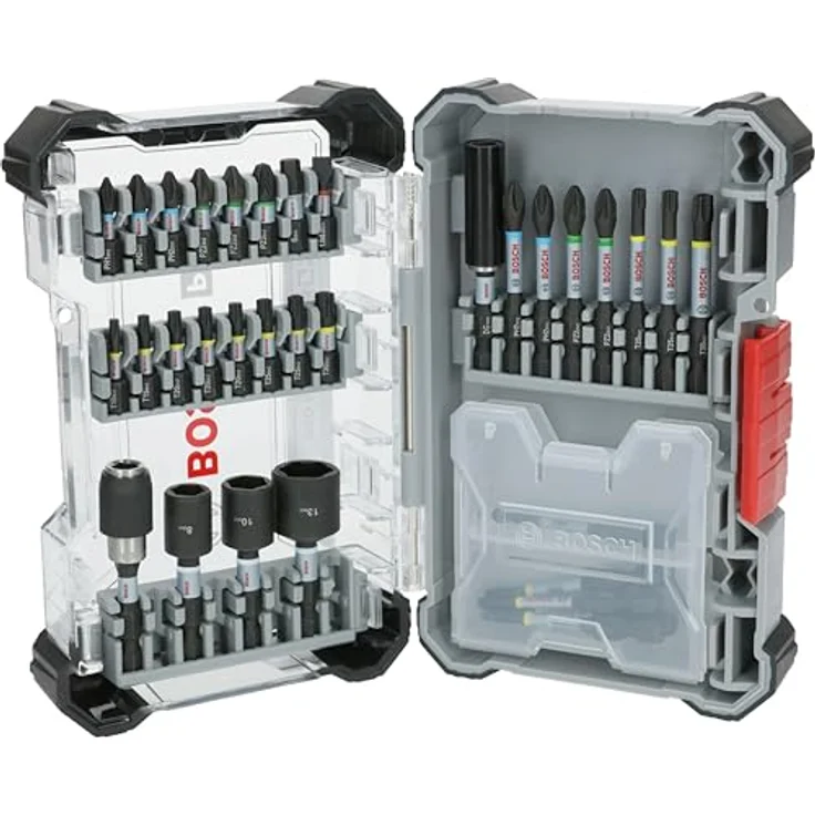 Bosch 33x PRO Impact Set, 33-tlg. (200 x 107 mm, schlagfester 1/4‑Zoll-Sechskantschaft) – Bild 1