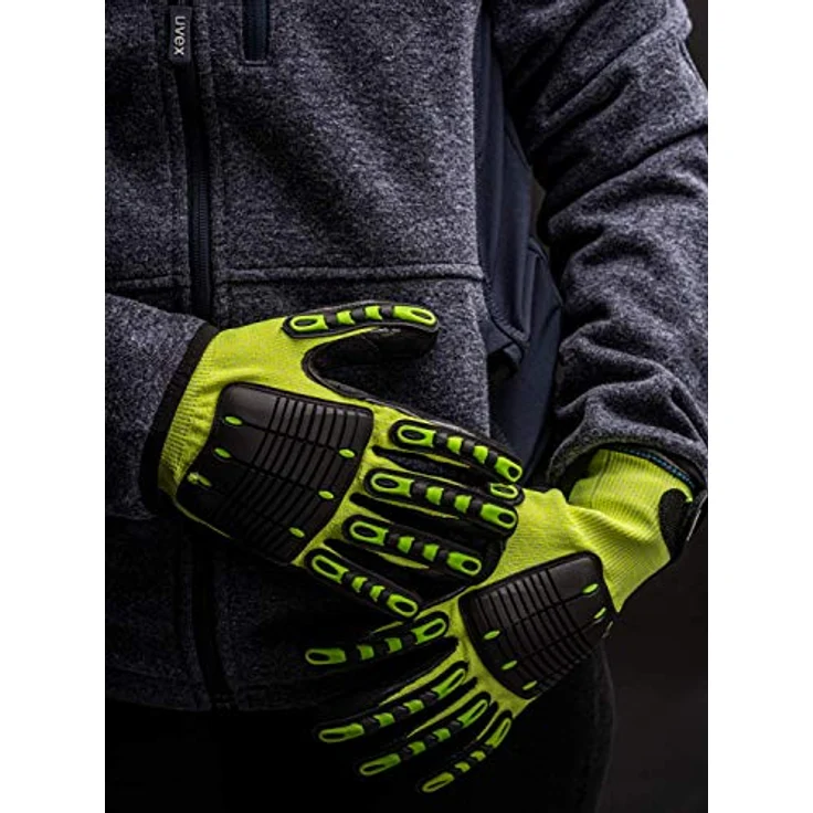 Uvex Synexo Impact 1 Schnittschutzhandschuhe - Gelb-Schwarz - Gr 07 (S) – Bild 6