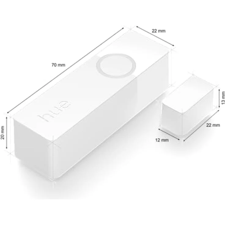 Philips Hue Secure Smart Home Kontaktsensor Doppelpack für Türen und Fenster, einfache Installation, Smart Home Security und Lichtsteuerung mit nur Einer App Bridge erforderlich, weiß – Bild 2
