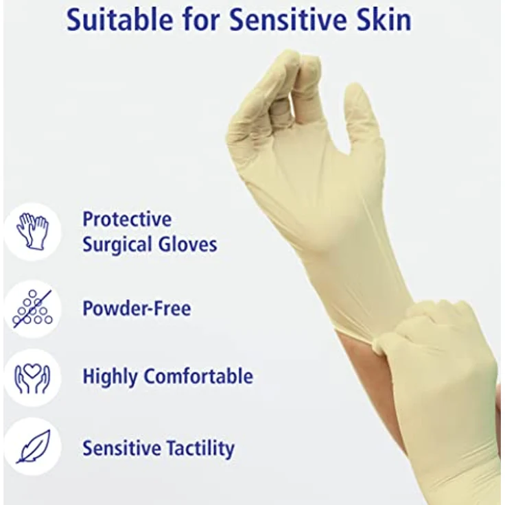 Meditrade Gentle Skin Superior OP-Handschuh aus reinem Latex, steril, puderfrei, Größe 8 – Bild 2