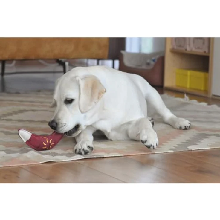 Aumüller Hundespielzeug aus Leder - Boomerang, dunkelrot – Bild 2