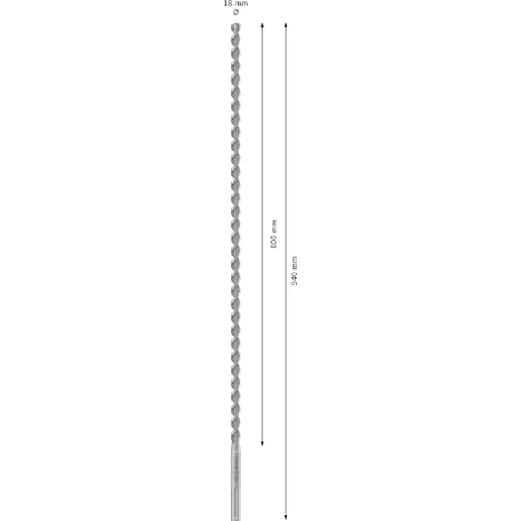 Bosch PRO SDS max-4 Hammerbohrer, Ø 18 mm, für Stahlbeton und Betonblockstein, langlebig und effizient – Bild 3