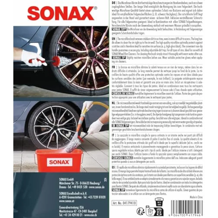 SONAX 04179410 Microfaser FelgenBürste 87 g - Preisvergleich – Bild 3