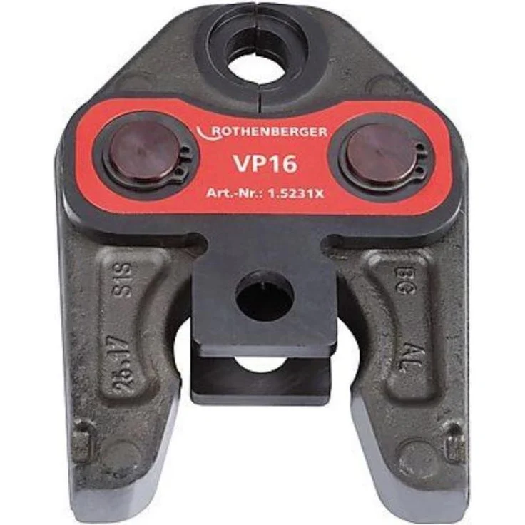 Rothenberger Pressbacke Standard VP16, Zange für Metall- und Kunststoffsysteme, 145 mm, Dura Lazr Tec Technologie, langanhaltend und korrosionsgeschützt