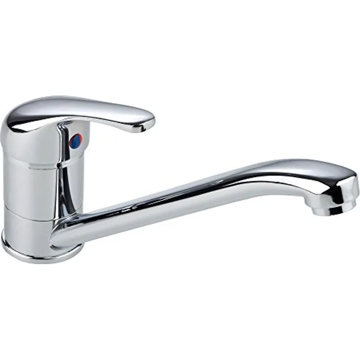 Eisl Spültischarmatur GRANDE VITA CLASSIC, 360° schwenkbarer Wasserhahn, Mischbatterie, Chrom mit geräuscharmer Qualitäts-Kartusche