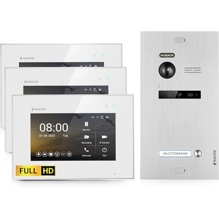 Balter Video-Türsprechanlage EVO HD Einfamilienhaus, Full-HD Kamera, Komplettset – Bild 2