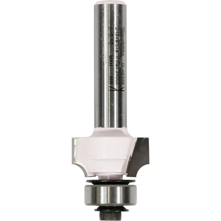 Makita D-48359 Abrundfräser, 19 mm Ø, 8 mm Schaft, mit Kugellager, 53 mm Gesamtlänge