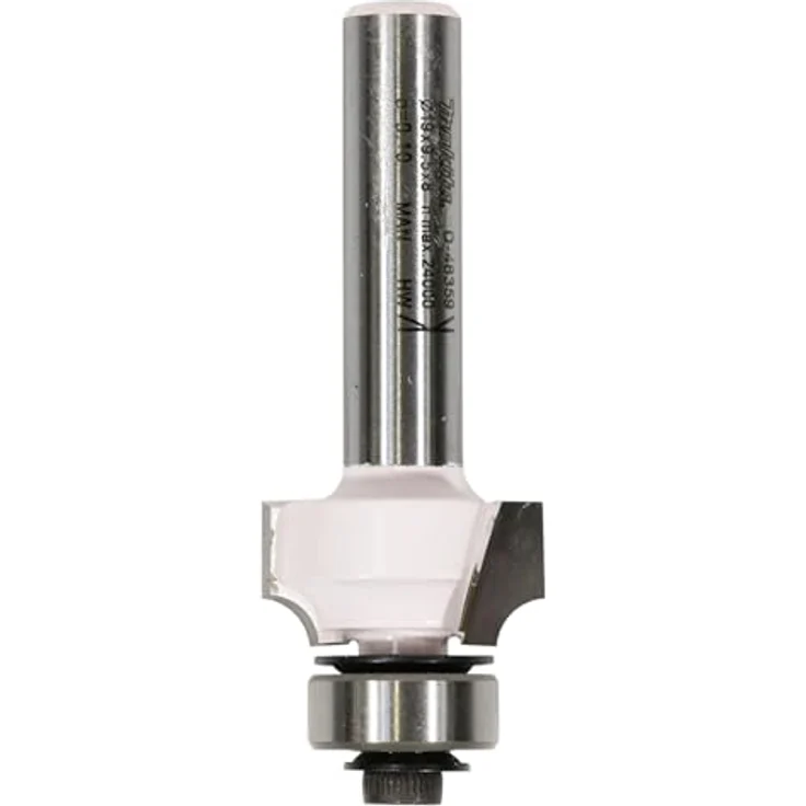 Makita D-48359 Abrundfräser, 19 mm Ø, 8 mm Schaft, mit Kugellager, 53 mm Gesamtlänge – Bild 1